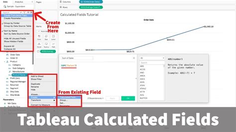 Tableau Tutorial Calculated Fields For Beginners YouTube