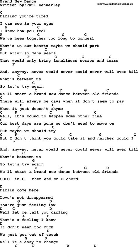 Emmylou Harris Song Brand New Dance Lyrics And Chords