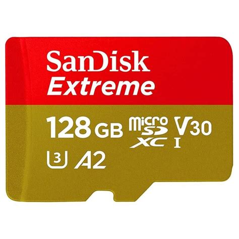 Карта памяти SanDisk Extreme microSDXC 128 ГБ Class 10, V30, A2, U3 ...