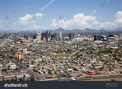 Aerial View Phoenix Arizona Skyline Stock Photo 76882846 Shutterstock