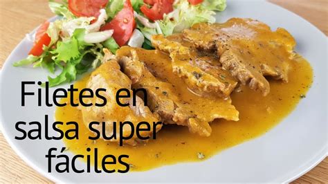 Filetes En Salsa Receta Facil Youtube