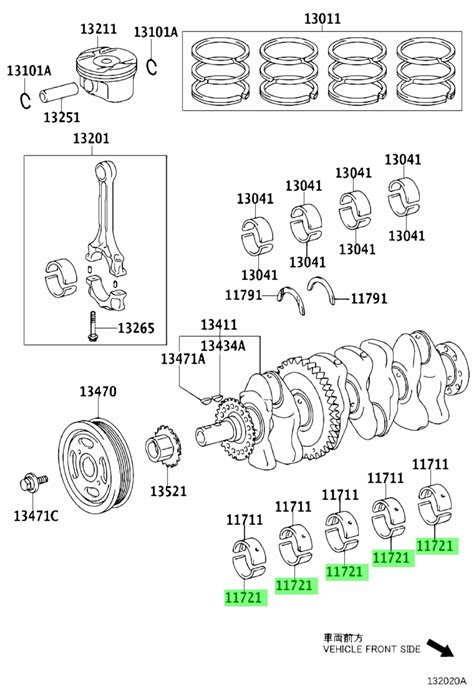 Buy Genuine Toyota Z Z Bearing Crankshaft