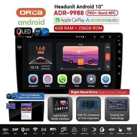 Jual Headunit Android Orca G Carplay Nfc Inch Ram Camera