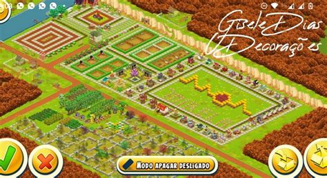 Pin de Gisele Dias em decorações Hay Day