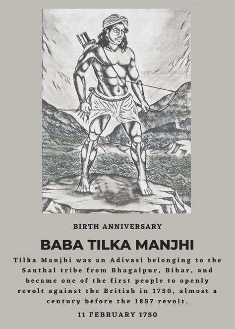 BABA TILKA MANJHI FIRST FREEDOM FIGHTER OF INDIA | Freedom fighters of ...