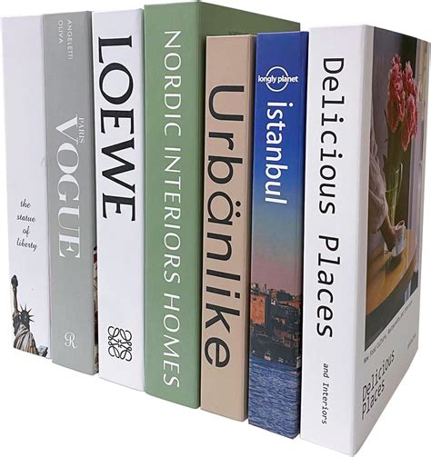 Amazon Engyas Pcs Fake Books For Decoration Designer Luxury