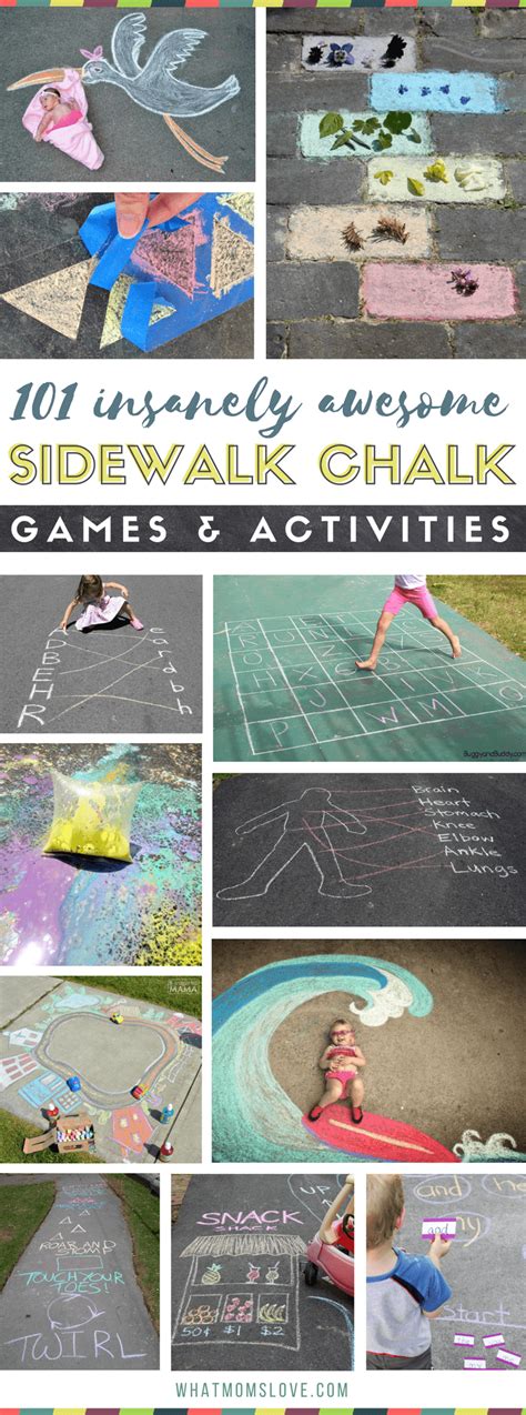 101 Genius Sidewalk Chalk Ideas To Crush Summertime Boredom - what moms love