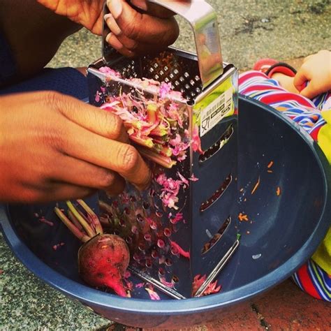 Kid Chefs Shredding Beets And Carrots For A Root Hilary J Kirwan