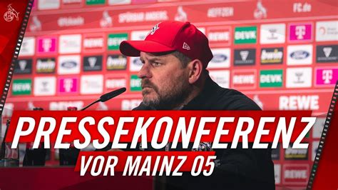 LIVE Pressekonferenz mit Steffen BAUMGART vor Mainz 1 FC Köln