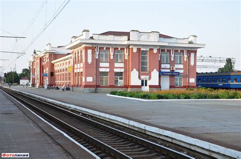 Станция Синельниково I. Вокзал, вид с западной стороны — Railwayz.info