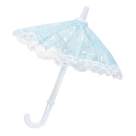 Mini Lace Umbrellas Baby Blue 7 6 Pc Etsy