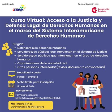 Convocatoria Curso Virtual Acceso A La Justicia Y Defensa Legal De