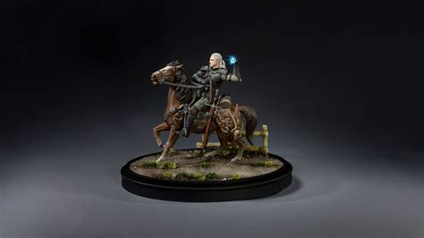 The Witcher Exclusive Looks At New Detailed Geralt And Roach Figure