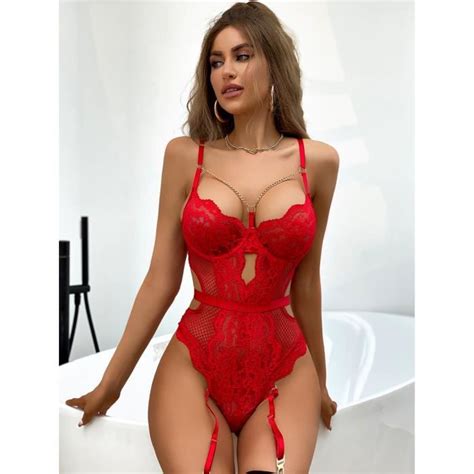 Bodys Femme Ensembles De Lingerie Sexy Nuisette Teddy Babydoll Ouverte