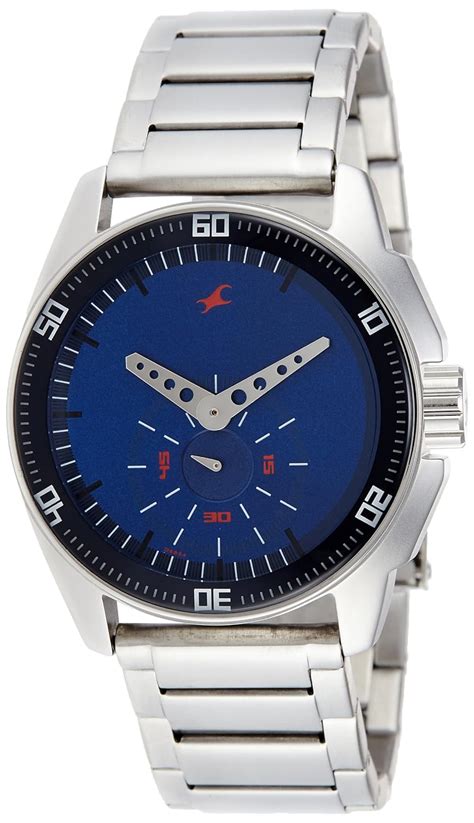 Fastrack Black Magic Analog Blue Dial Men S Watch NE3089SM04 Amazon