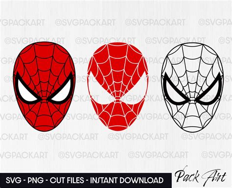 Spiderman Svg Mask Shirt Clipart Head Layered Files For Etsy New Zealand