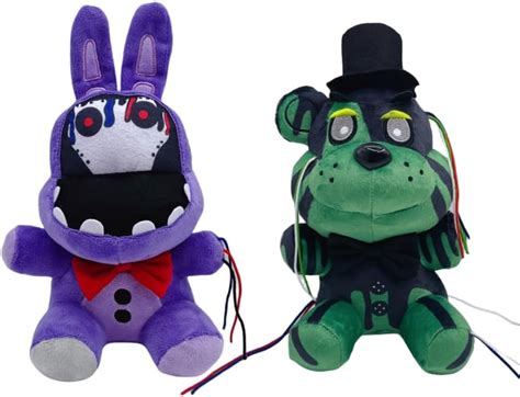 2PCS Five Night Plush Figure Toys Sets 11 Inches Withered Purple Bunny