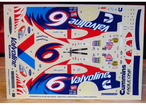 # 6 Valvoline Mark Martin 2000 - Kit Decals - Other Brands