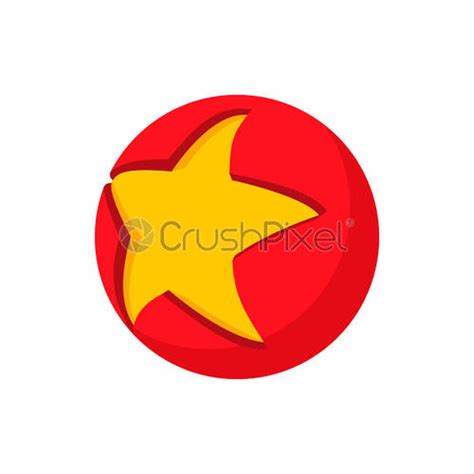 Red Star Icon Cartoon Style Stock Vector 3822034 Crushpixel