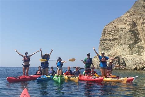 Santorini Sea Kayak South Discovery Small Group Incl Sea Caves And