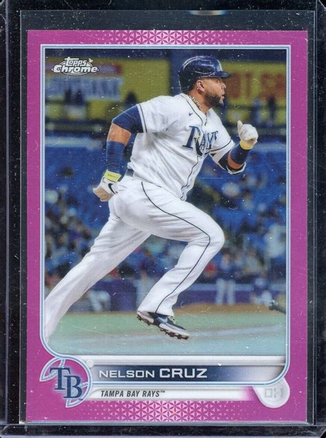 2022 Topps Chrome Pink Refractor Nelson Cruz 71 EBay