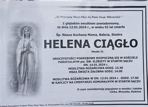 P Helena Ci G O Mostki Starosadeckie Info