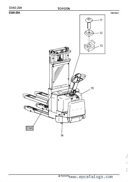 Toyota Powered Pallet Stacker 7 SM12F Spare Parts Catalog