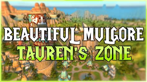 BEAUTIFUL MULGORE - TAUREN STARTING ZONE - YouTube