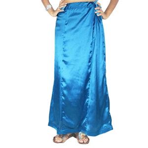 Petticoat Satin Fabric Readymade Indian Inskirt Saree Petticoats