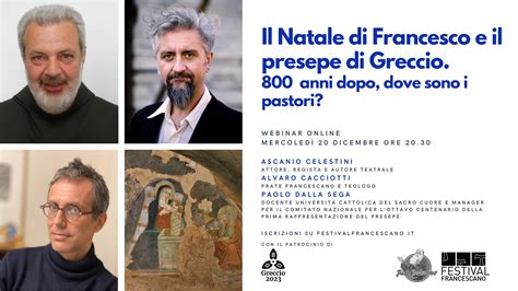 Webinar Online Il Natale Di Francesco E Il Presepe Di Greccio 800