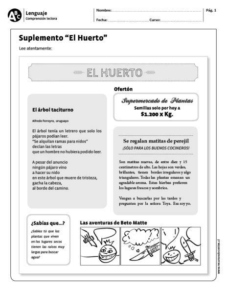 Lenguaje Comprensi N Lectora Y B Sico En Learning Sight