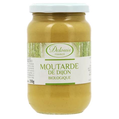 Moutarde De Dijon Bio 350g Delouis