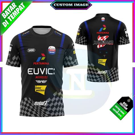 Jual Kaos Baju Jersey Pria Mandalika Pertamina Baju Racing Team