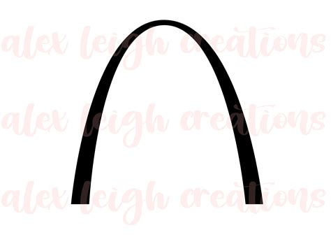 Gateway Arch Simple Outline Svg Instant Download Etsy