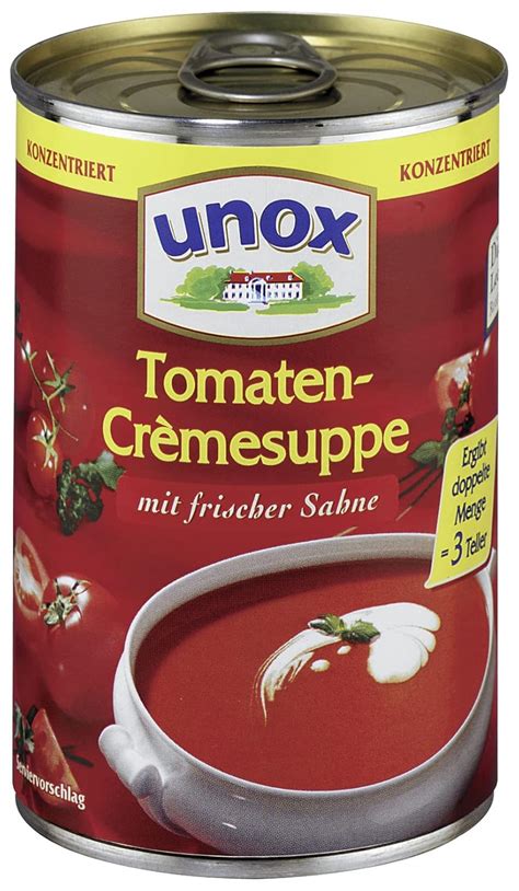 Unox Tomatencremesuppe Konzentriert 6er Pack 6 X 379 Ml Amazon De