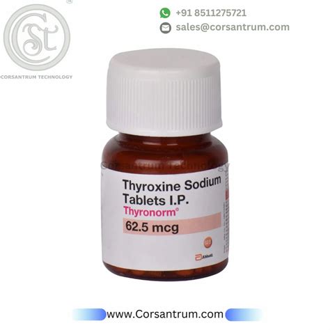 Thyronorm 62 5 Mcg Thyroxine Sodium Tablets At Rs 140 Bottle In Surat