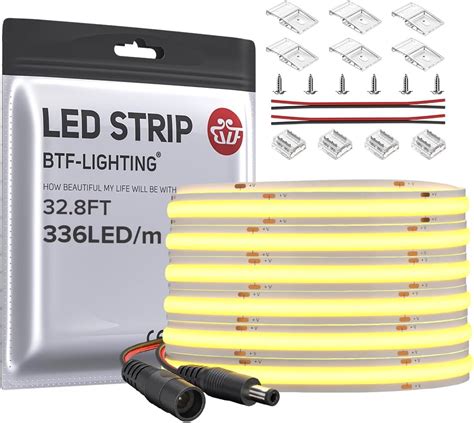 Amazon Btf Lighting Fcob Cob Led Strip Flexible High Density