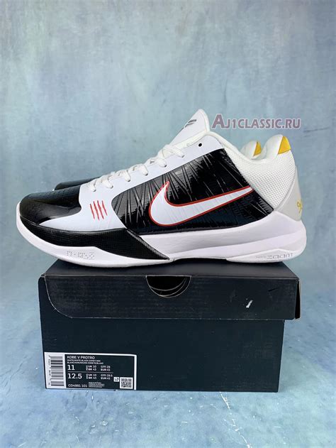 Nike Zoom Kobe 5 Protro Alternate Bruce Lee Cd4991 101 Whiteblack