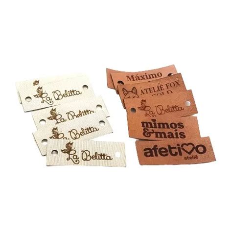 Etiqueta Sint Tica Cor Nude Personalizada X Cm Unid Parcelamento