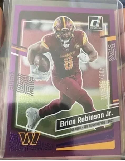 Panini Donruss Football Brian Robinson Jr Viola Eur