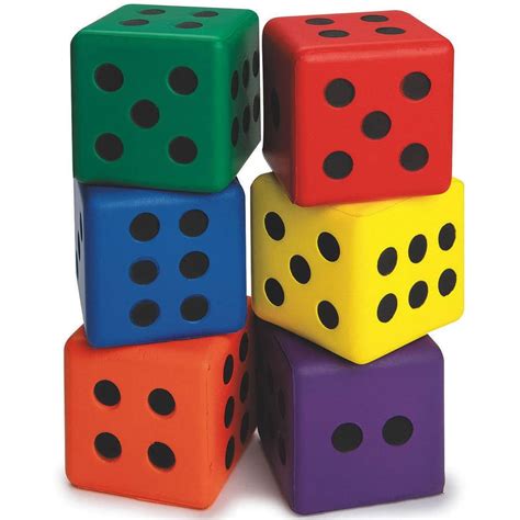 Sands Worldwide Large 3 Foam Dice Set Of 6