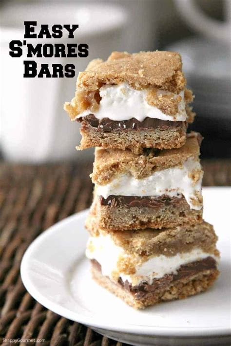 Easy S Mores Bars Cookie Recipe Snappy Gourmet