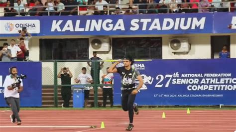 Neeraj Chopra Bags Gold In Men S Javelin Throw Of Federation Cup 2024