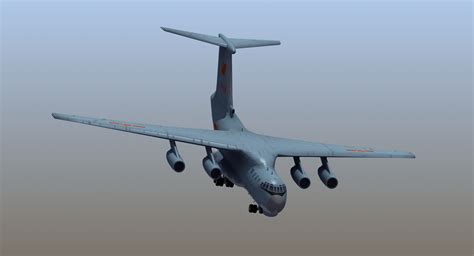 Il76 Franco Plaaf Modelo 3d 199 Ma 3ds Dwg Fbx Flt Obj Wrl X