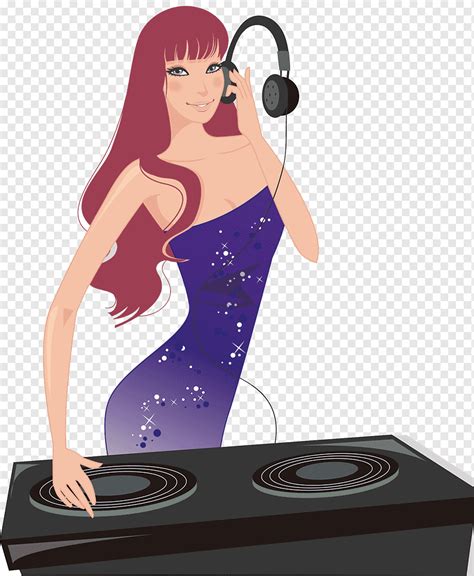 Girl Dj Clipart Scratching