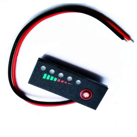 Taidacent Battery Capacity Level Charge Status Indicator Power Percentage Indicator 12v 18650