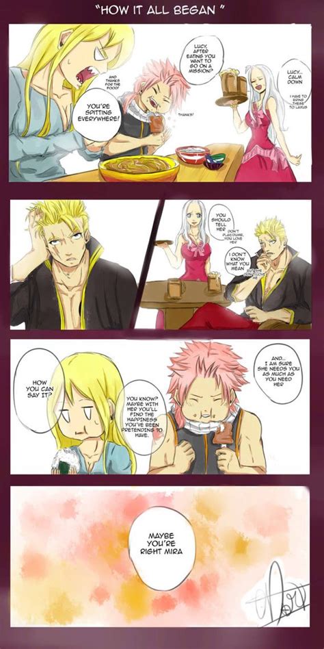 Art by cdartcd on devientart, How it All Began, Lucy and Laxus | Fairy ...