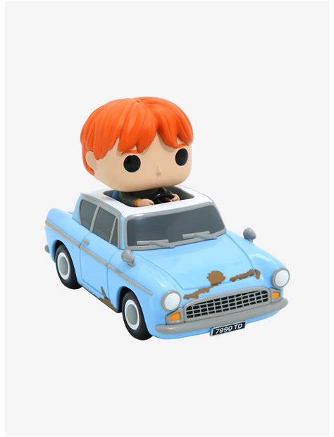 Funko Pop! Rides Harry Potter Ron Weasley in Flying Car Vinyl Figure ...