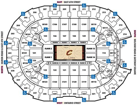 Cleveland Cavaliers Floor Seating Chart | Floor Roma