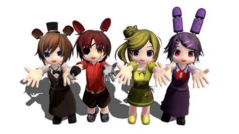 Mmd Five Nights At Freddys Chibi By Moniirodrii On Deviantart